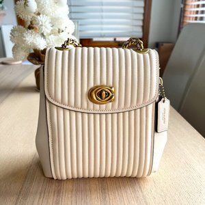 Coach Parker Convertible Backpack White